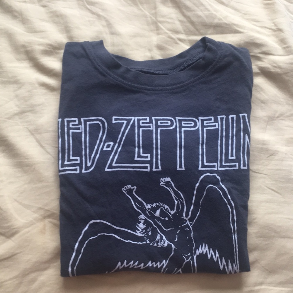Dark Gray Band Tee: Led Zeppelin